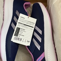 adidas HR1537 ネイビー/ピンク 24.0cm スニーカー　運動靴の画像