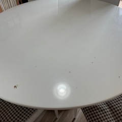 円形ダイニング7点セットの画像