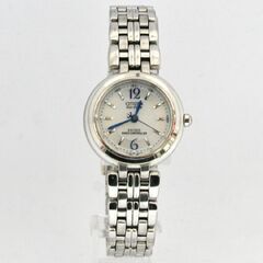 動作品 CITIZEN H336-T012248 Y ソーラー電波時計 Eco-Drive DURATECT 3針 ホワイトダイヤル 青焼針 札幌市 清田区 平岡の画像