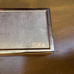 印鑑ケース　24k 金メッキの画像