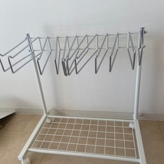 【2/26まで】スラックスハンガー　ズボン掛け　高さ63.5〜87cmの画像