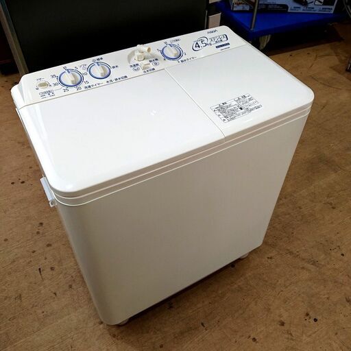 3/9売済AQUA 二槽式洗濯機 AQW-N451 2017年製 4.5kg
