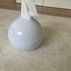 ティッシュケース　ホワイトの画像