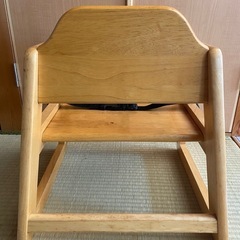 木製 ベビーチェア ローチェア　の画像