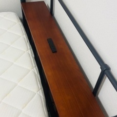 （決まりました）【美品】シングルベッド(パイプベッド) シングルマットレス セットの画像