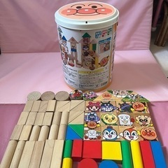 アンパンマンセット　積木　ブロック　知育玩具　の画像