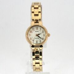 動作品 CITIZEN E031-R005545 REGNO SOLAR-TECH ソーラー腕時計 3針 ホワイトダイヤル ゴールド系 レディース 札幌市 清田区 平岡の画像