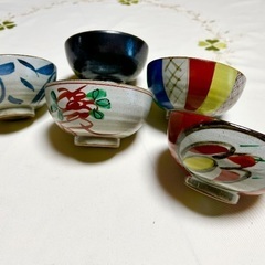 陶器のお茶碗5点セット