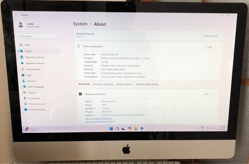 iMac (27-inch, Mid 2011) Core i5