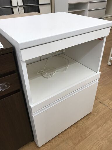 ★ジモティ割あり★レンジ台　ホワイト　 H86×W60×D52　 クリーニング済み KJ8444