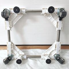 【20250306受付終了・店売】洗濯機台・キャスター付・465㎜〜680㎜・No.250213-03の画像