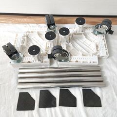 【20250306受付終了・店売】洗濯機台・キャスター付・465㎜〜680㎜・No.250213-03の画像
