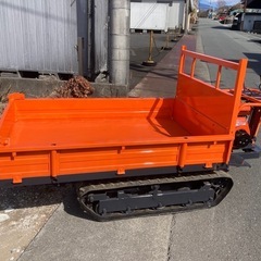 筑水キャニコム チビクロ BFC503 手動 クローラー ダンプ 運搬車 運搬機 積載量 500kg ゴムキャター 静岡県 富士市発 下取り可能 の画像