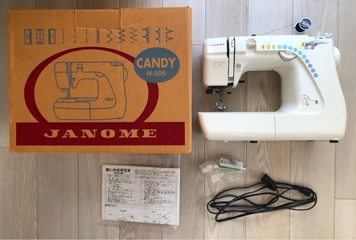 【美品】ジャノメミシンJANOME CANDY N-205コンパクト