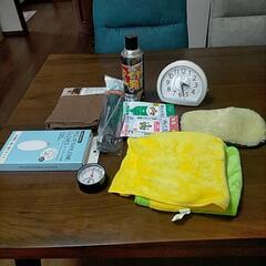 洗車用品 手袋 目覚まし時計 温湿度計