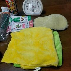 洗車用品 手袋 目覚まし時計 温湿度計の画像
