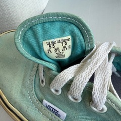 23.5cm バンズ VANS スニーカー　オーセンティク　パステルブルーの画像