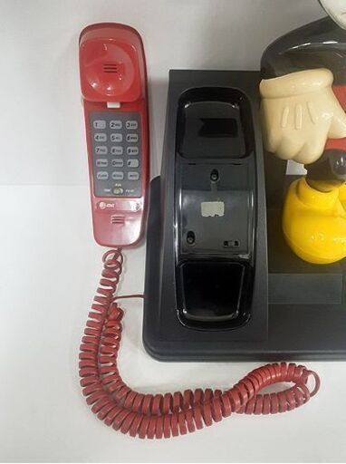ジャンク【AT＆T ミッキー 電話機】プッシュ式 レトロ アメリカン ディズニー ミッキーマウス 固定電話 プッシュボタン式 米老鼠 米奇老鼠 미키마우스 chuột mickey 札幌 北20条店