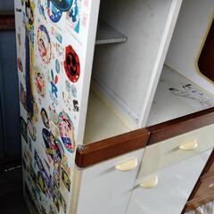家電収納　キッチン収納　 電子レンジ台の画像