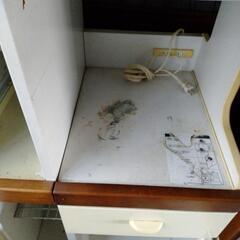家電収納　キッチン収納　 電子レンジ台の画像