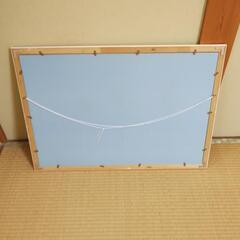 【日焼け、欠けあり】額縁　ジグソーパズル　フレーム　白の画像