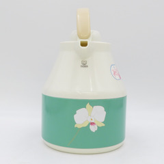 TIGER (タイガー) キッチン用品 卓上用 魔法瓶ポット 花万葉 洋蘭茶器セット 当時物 未使用品 外箱・タグ付き GRA-100A 【キモノオフ野々市若松店】の画像