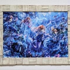 ジグソーパズル完成品(糊付け済) 額縁入り 3点