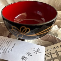 漆器お椀天然木工芸品おわん5個セットの画像