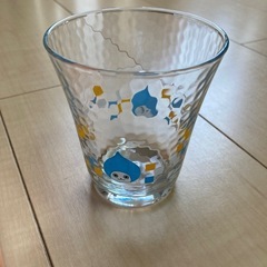 ガラスコップ　ぴちょんくん