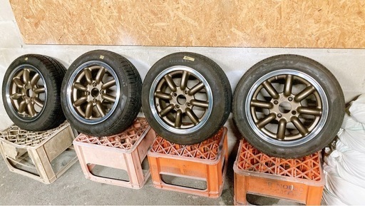 レアなワタナベ（RBF）14インチホイール・タイヤセット