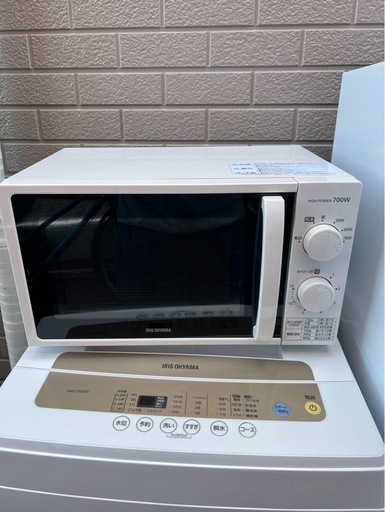 新生活セット一式:冷蔵庫、洗濯機、電子レンジ、掃除機、テレビ台