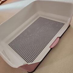 リッチェル お掃除簡単ステップ壁付トイレ ワイド ライトピンク(...