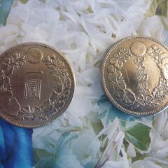 貴重！明治時代の銀貨、4枚セットのお譲りです、引き続のコレクションをお願い致します。の画像
