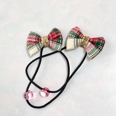 【引取限定】キャサリンコテージの2WAYチェック編上げワンピースの画像