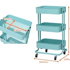 キッチンラック(ターコイズブルー)の画像