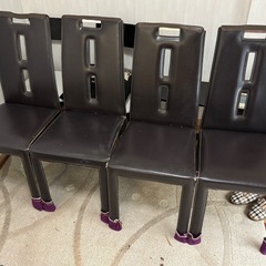 ガラステーブル➕椅子4脚の画像