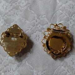 ブローチ　＆　スカーフ止めセットの画像