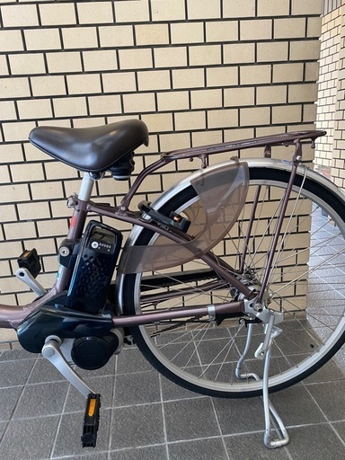 電動アシスト自転車　不備なし　変速付き　ライト付き　ダークブラウン　Panasonic 電動自転車 ★ 譲り先決定しました！