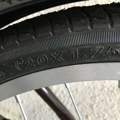 【北見市発】レイチェル Raycell OTOMO Product 折り畳み自転車 FB-206R HJ22C04025 6段切換 20インチ 茶色 (E3266w)の画像