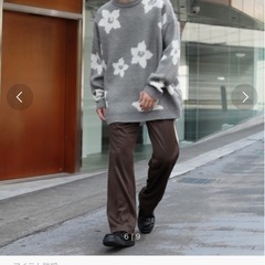 MSGニット　花柄　男女両方着れますの画像