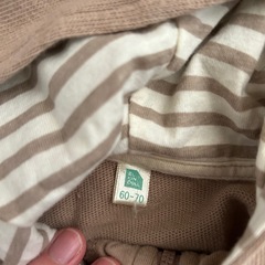 くまの上着 60から70サイズの画像