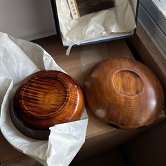 文新堂の漆器お皿2枚セットの画像