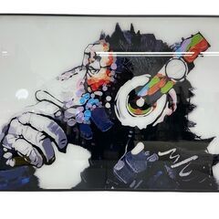 【レガストック川崎本店】バンクシー 音楽を聴く猿 ウォールアート...