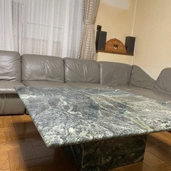 天然大理石テーブル　机