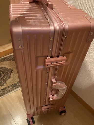 スーツケース アルミフレーム キャリー ケース機内持ち込み ピンク XL