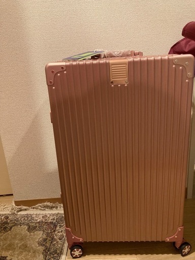 スーツケース アルミフレーム キャリー ケース機内持ち込み ピンク XL