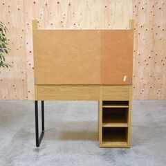 ≪zyt1925ジ限-中≫ IKEA/イケア ワークデスク 幅105cm MICKE/ミッケ ワークステーション オーク調ナチュラル 892.781.98 (203.950.53 + 603.950.51)　PCデスク/学習机/中古家具/宮城県仙台市 70215-18の画像