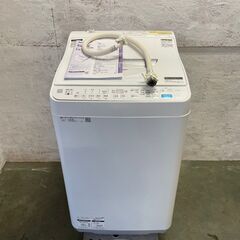 【SHARP】シャープ 電気洗濯乾燥機 ES-T5E8-KW 2021年製 5.5kg/3.5kg 縦型洗濯機 乾燥機 ホワイト 生活家電 動作確認済 中古 Y0993