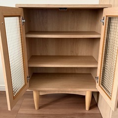 北欧風　木製キャビネットの画像