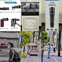 スマートフォンのカメラレンズの画像